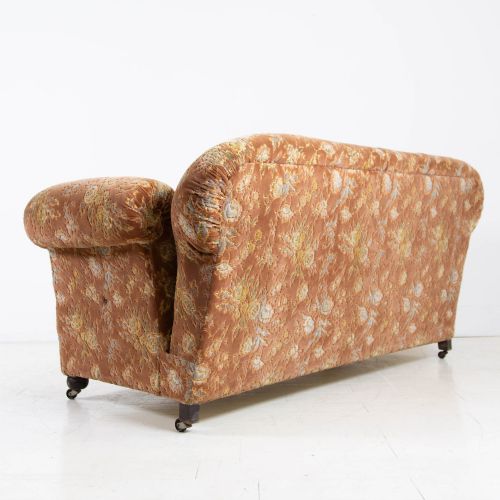 GOOD LOOKING LATE 1920S 3 SEATER DROP END SOFA FOR REUPHOLSTERY - ADDITIONAL PHOTO 7