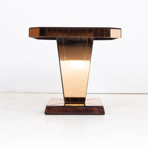 PAIR OF ART DECO MIRRORED SIDE TABLES C1930S - ADDITIONAL PHOTO 1