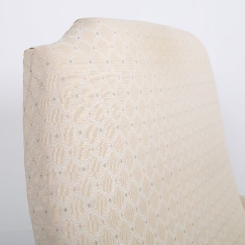HOWARD AND SONS STYLE OPEN ARMCHAIR C1880 - ADDITIONAL PHOTO 7