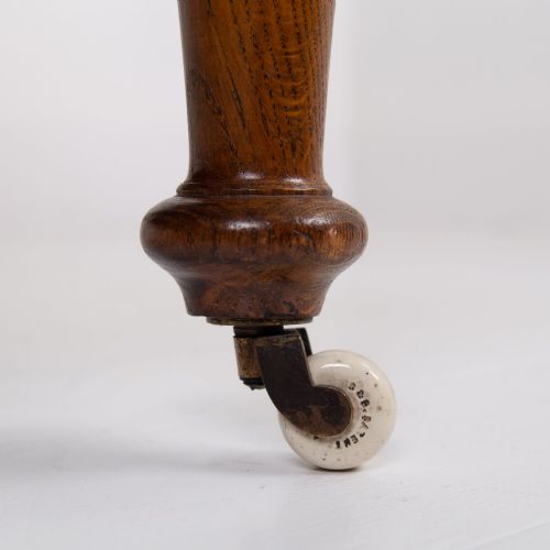 HOWARD AND SONS STYLE OPEN ARMCHAIR C1880 - ADDITIONAL PHOTO 8