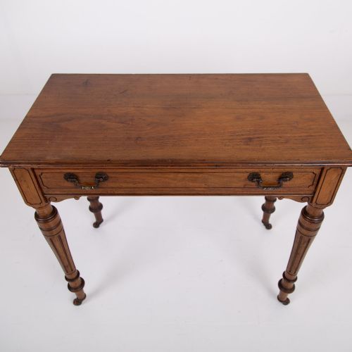 ATTRACTIVE ANTIQUE VICTORIAN SIDE TABLE WITH DRAWER C1880 - ADDITIONAL PHOTO 8
