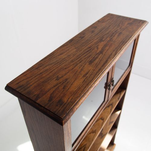 ATTRACTIVE ENGLISH OAK BOOKCASE C1930 - ADDITIONAL PHOTO 12