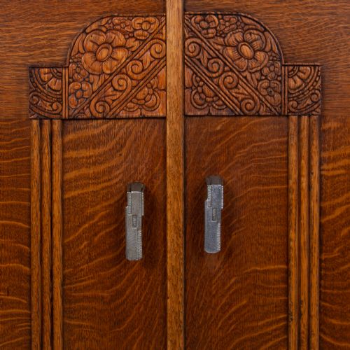 ART DECO MODERNIST OAK SIDEBOARD CABINET C1930 - ADDITIONAL PHOTO 7