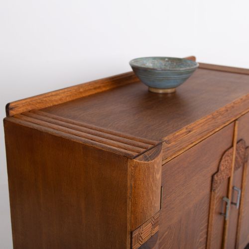 ART DECO MODERNIST OAK SIDEBOARD CABINET C1930 - ADDITIONAL PHOTO 9