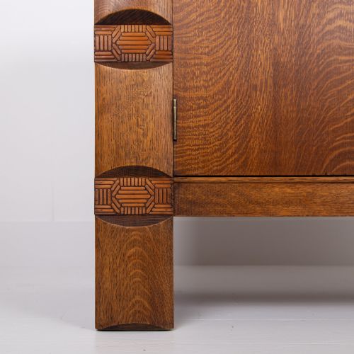 ART DECO MODERNIST OAK SIDEBOARD CABINET C1930 - ADDITIONAL PHOTO 12