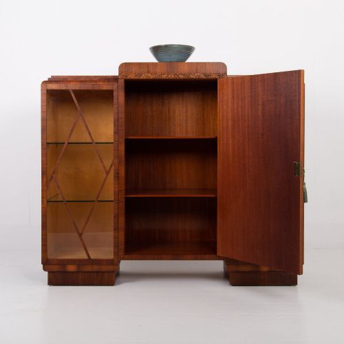 A SUPERIOR ART DECO GLAZED CABINET C1930 - ADDITIONAL PHOTO 2