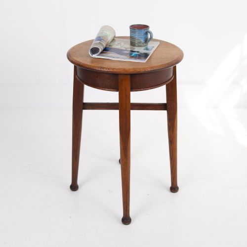 GREAT LOOKING ENGLISH OAK PUB TAVERN SIDE TABLE C1920 - ADDITIONAL PHOTO 4