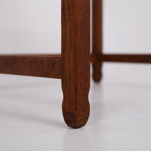 MODERNIST ART DECO NEST OF FOUR SIDE TABLES IN TEAK - ADDITIONAL PHOTO 10