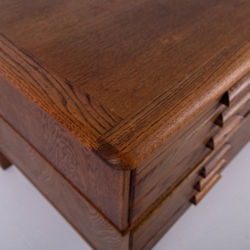 A LARGE OAK 6 DRAWER PLAN MAP CHEST - ADDITIONAL PHOTO 8