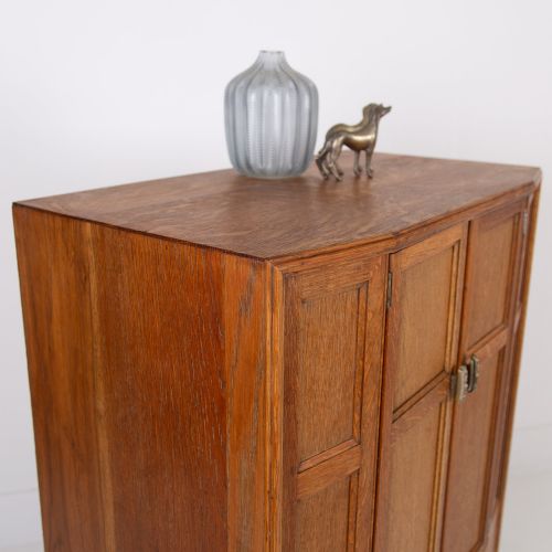 ART DECO OAK TALLBOY CABINET 1930 - ADDITIONAL PHOTO 2