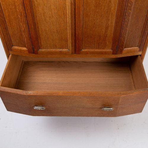 ART DECO OAK TALLBOY CABINET 1930 - ADDITIONAL PHOTO 5
