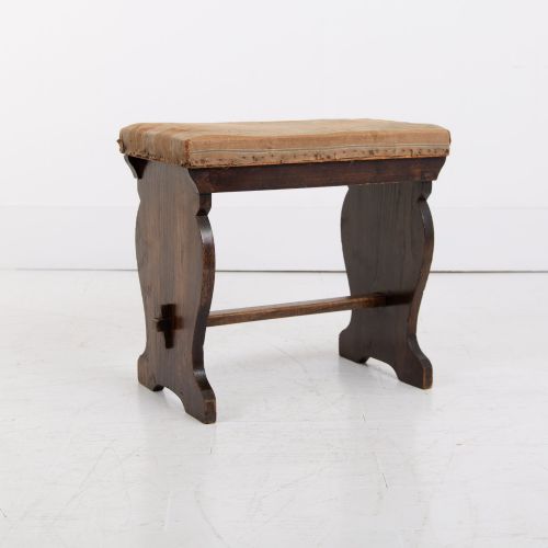 SET OF 4 ARTS AND CRAFTS STOOLS - ADDITIONAL PHOTO 1