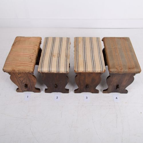 SET OF 4 ARTS AND CRAFTS STOOLS - ADDITIONAL PHOTO 12