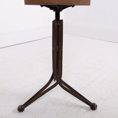 RUBERY OWEN BLADE WORKSHOP STOOL C1930 - ADDITIONAL PHOTO 6