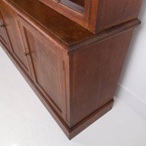 GOLDEN OAK GLAZED SCHOOL CABINET C1920 - ADDITIONAL PHOTO 12