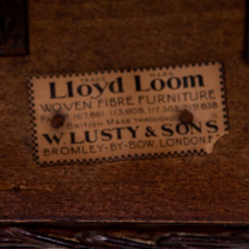 RARE LLOYD LOOM AND OAK GARDEN ROOM ARMCHAIR C1930 - ADDITIONAL PHOTO 12