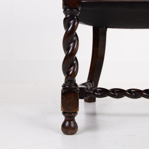 ATTRACTIVE CANE ARMCHAIR NEW SEAT C1920 - ADDITIONAL PHOTO 7