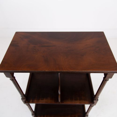 REGENCY REVIVAL ANTIQUE BOOKSHELF WHATNOT SIDE TABLE C1900 - ADDITIONAL PHOTO 4