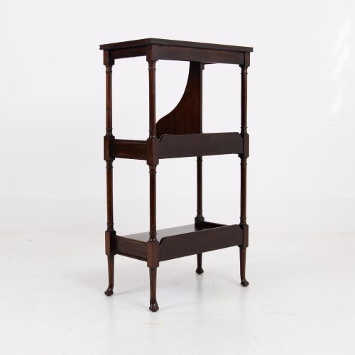REGENCY REVIVAL ANTIQUE BOOKSHELF WHATNOT SIDE TABLE C1900 - ADDITIONAL PHOTO 5
