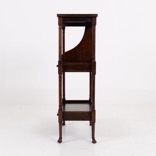 REGENCY REVIVAL ANTIQUE BOOKSHELF WHATNOT SIDE TABLE C1900 - ADDITIONAL PHOTO 6