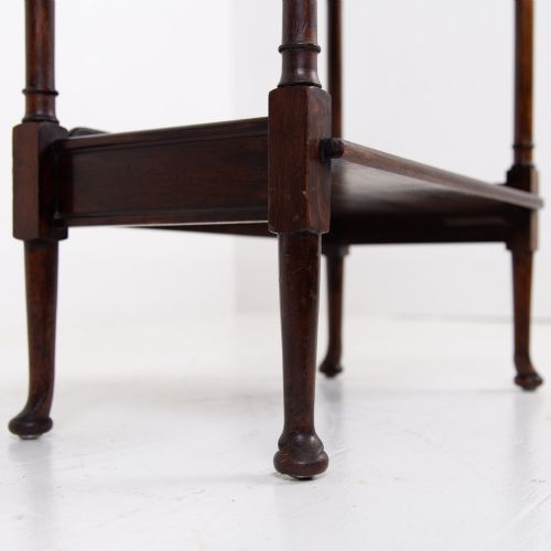 REGENCY REVIVAL ANTIQUE BOOKSHELF WHATNOT SIDE TABLE C1900 - ADDITIONAL PHOTO 8