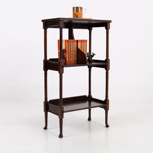 REGENCY REVIVAL ANTIQUE BOOKSHELF WHATNOT SIDE TABLE C1900 - ADDITIONAL PHOTO 11