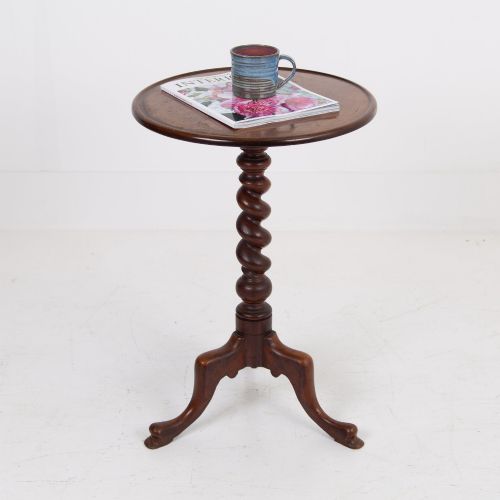 ENGLISH 19TH CENTURY TRIPOD SIDE TABLE - ADDITIONAL PHOTO 10