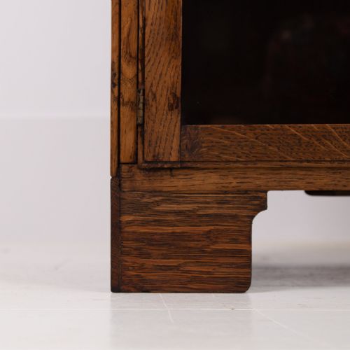 GLAZED OAK LIBRARY BOOKCASE BY MINTY OF OXFORD C1920 - ADDITIONAL PHOTO 9