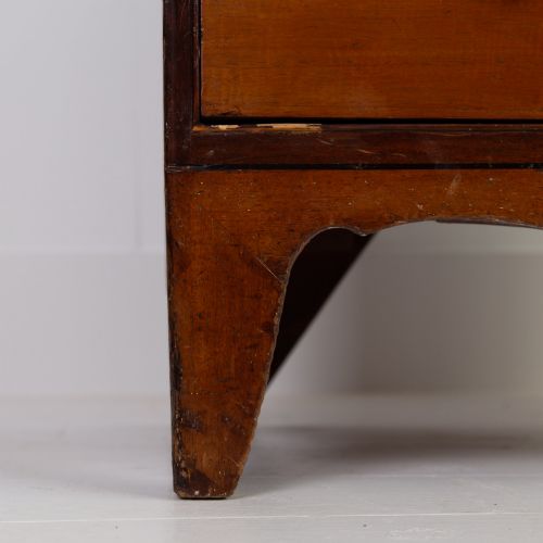 ATTRACTIVE GEORGIAN MAHOGANY COUNTRY CHEST OF DRAWERS - ADDITIONAL PHOTO 8