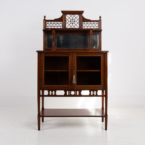 LITTLE AESTHETIC MOVEMENT GLAZED CABINET C1910 - ADDITIONAL PHOTO 3