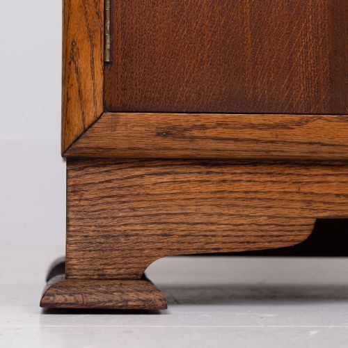 ART DECO OAK GLAZED CABINET BOOKCASE 1930S - ADDITIONAL PHOTO 7