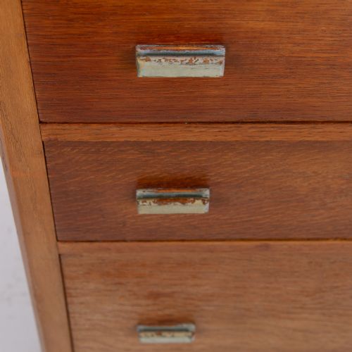 OAK ART DECO MODERNIST 2 DRAWER CABINET BY GOMME 1930S - ADDITIONAL PHOTO 5