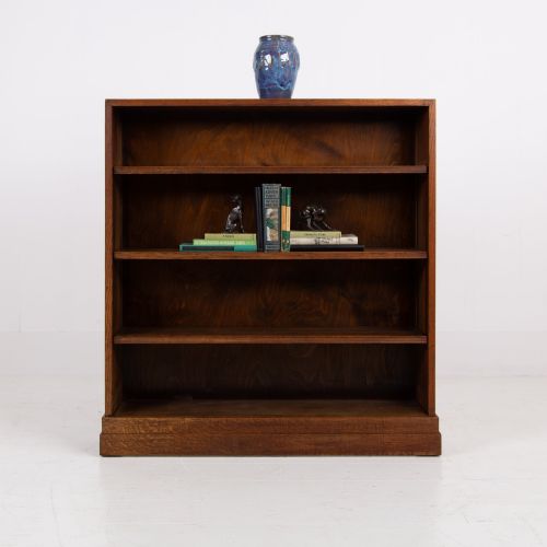 English Oak Open Bookcase by Inglesants 1920s