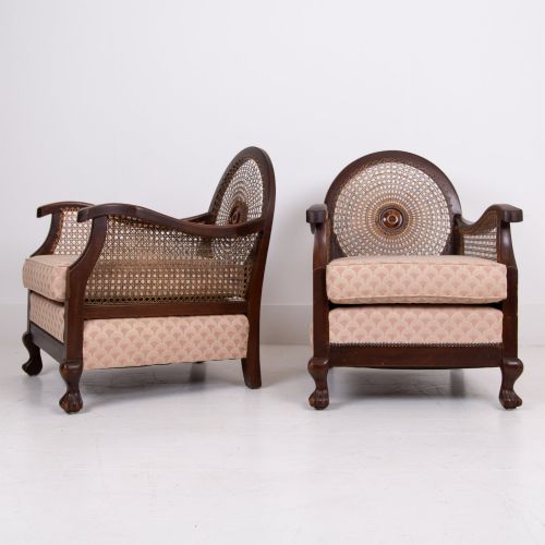 Pair of Attractive Bergere Armchairs 1920s