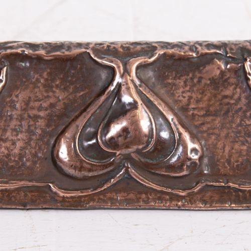 fig 2. Pair of Arts and Crafts Hammered Copper Fire Fenders 1900s