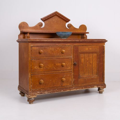 Scumble Painted Victorian Kitchen Dresser C1880