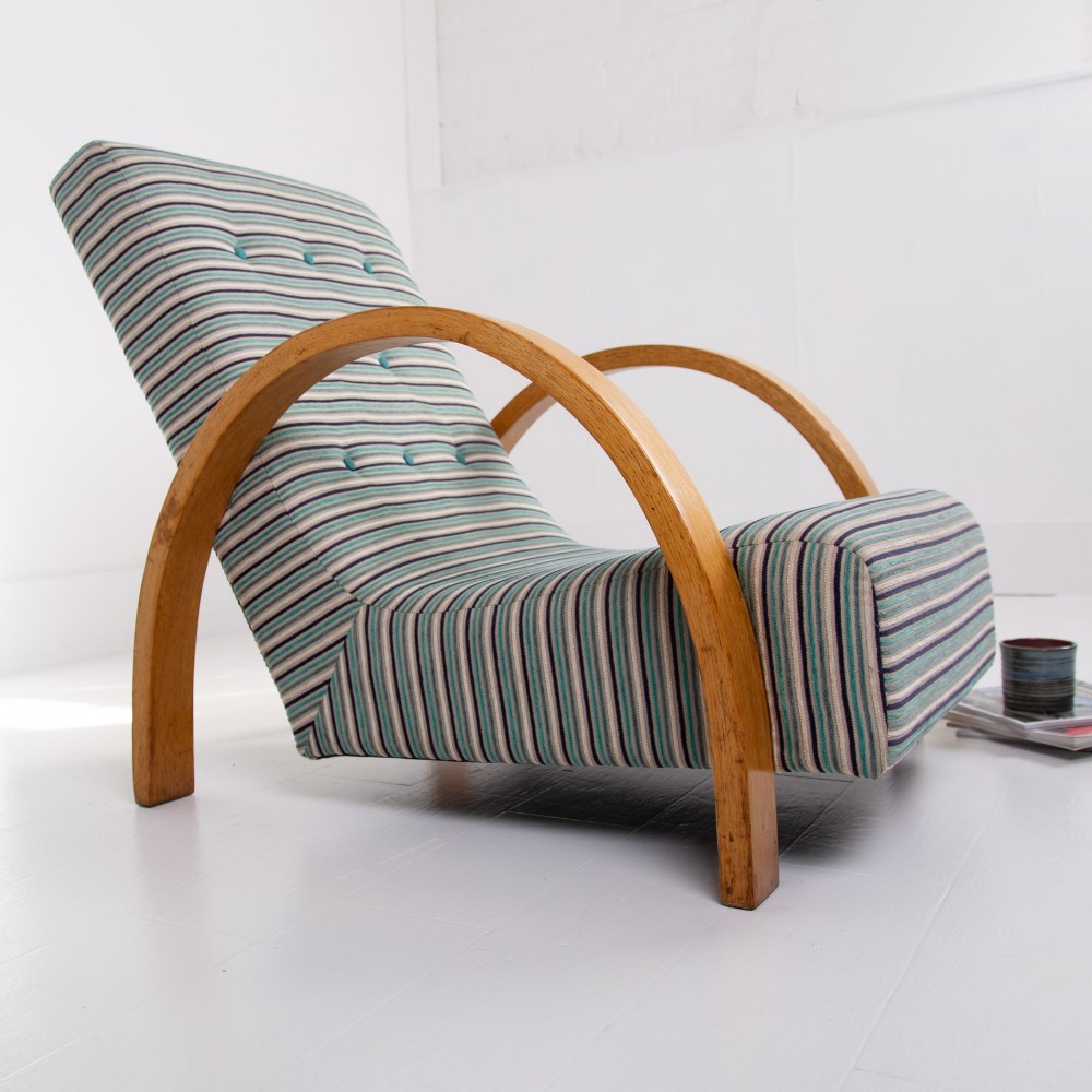 Heals Art Deco Oak Armchair C1930