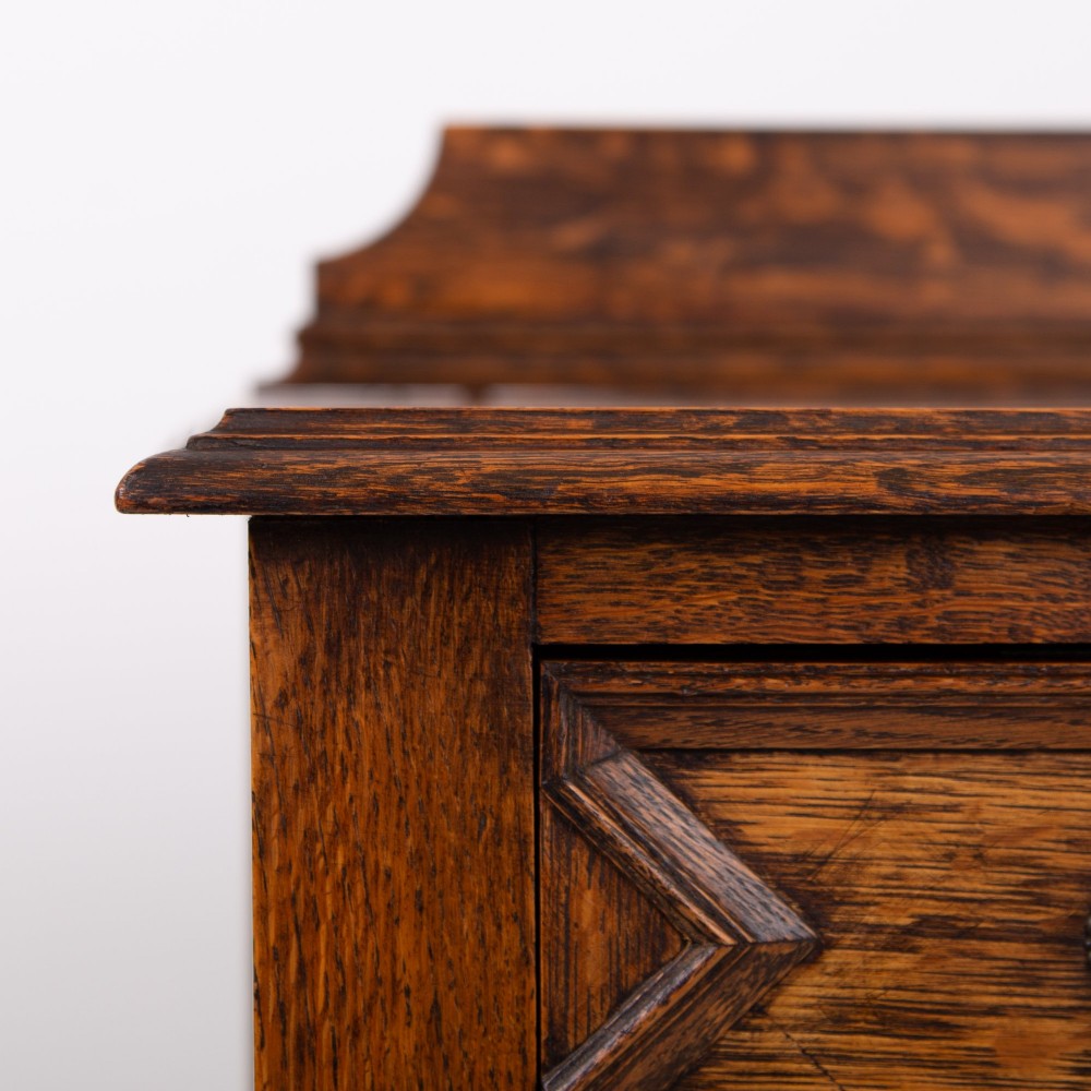 Pair of Decorative Oak Chest Of Drawers C1915 View XI