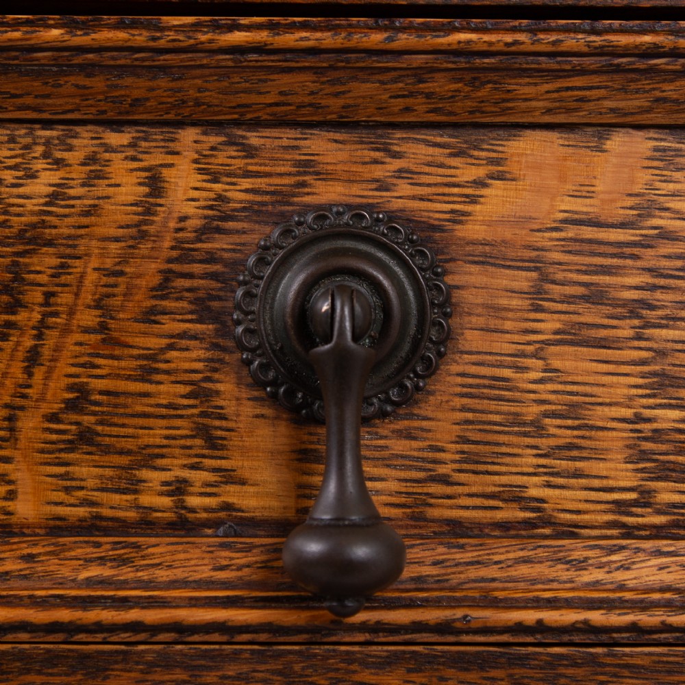 Pair of Decorative Oak Chest Of Drawers C1915 View XII