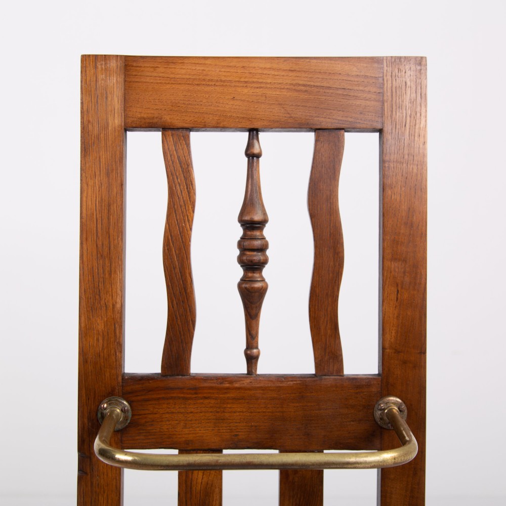 Arts and Crafts Oak Stick Umbrella Stand C1910 View III