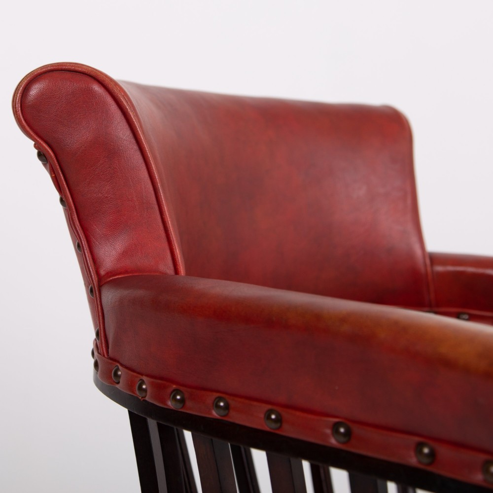 Attractive Edwardian Antique Revolving Desk Chair C1900 View VII