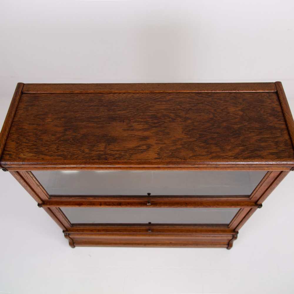 Golden Oak Globe Wernicke Bookcase C1910 View XI