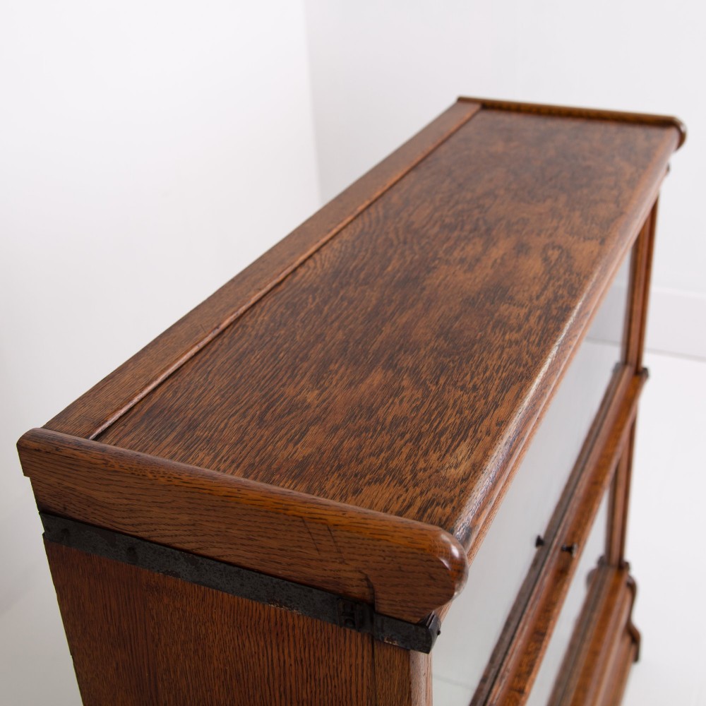 Golden Oak Globe Wernicke Bookcase C1910 View XII