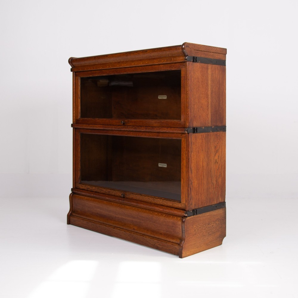 Golden Oak Globe Wernicke Bookcase C1910 View XIII