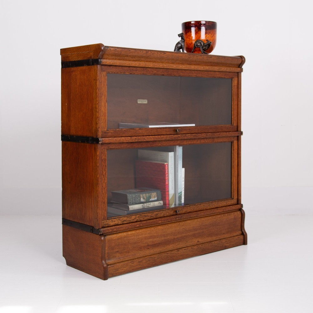 Golden Oak Globe Wernicke Bookcase C1910 View XIV