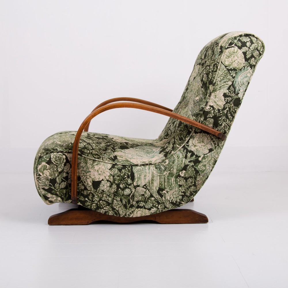 Art Deco Bentwood Armchair New Liberty Upholstery C1930
