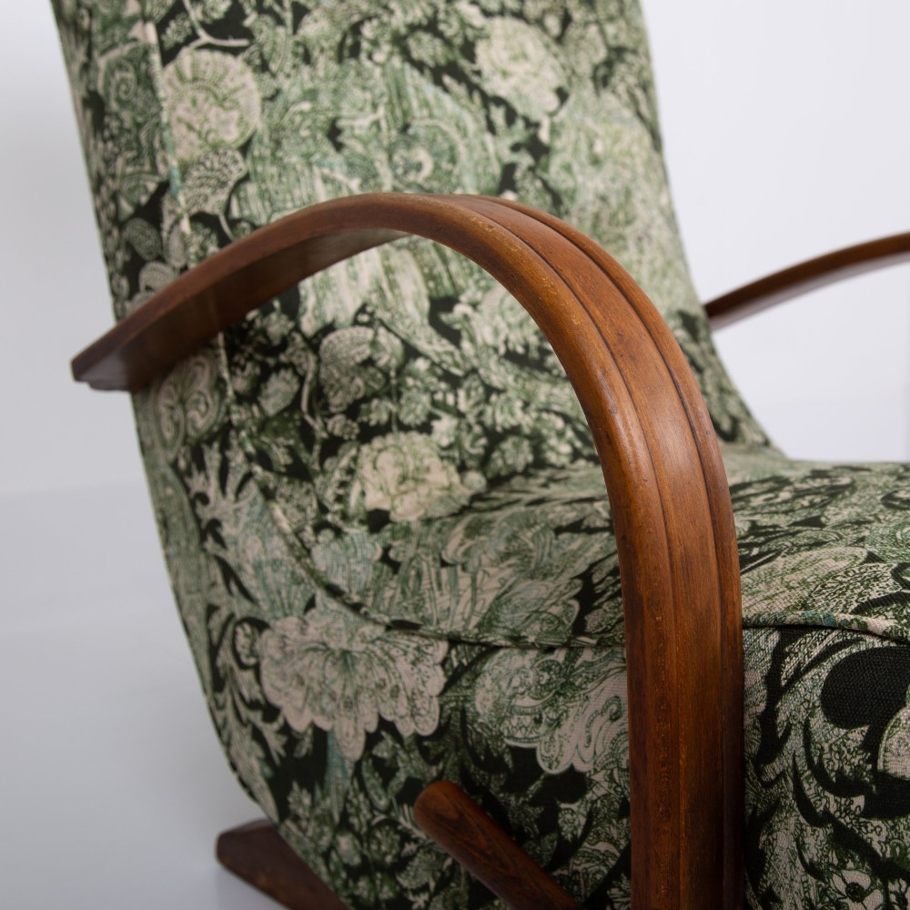 Art Deco Bentwood Armchair New Liberty Upholstery C1930 View IV