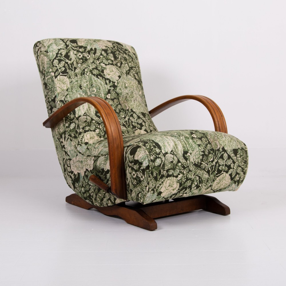 Art Deco Bentwood Armchair New Liberty Upholstery C1930 View X