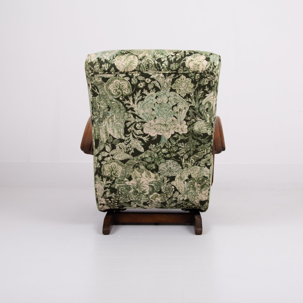 Art Deco Bentwood Armchair New Liberty Upholstery C1930 View XI