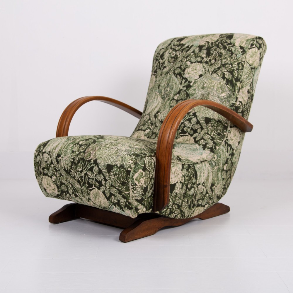 Art Deco Bentwood Armchair New Liberty Upholstery C1930 View XIII